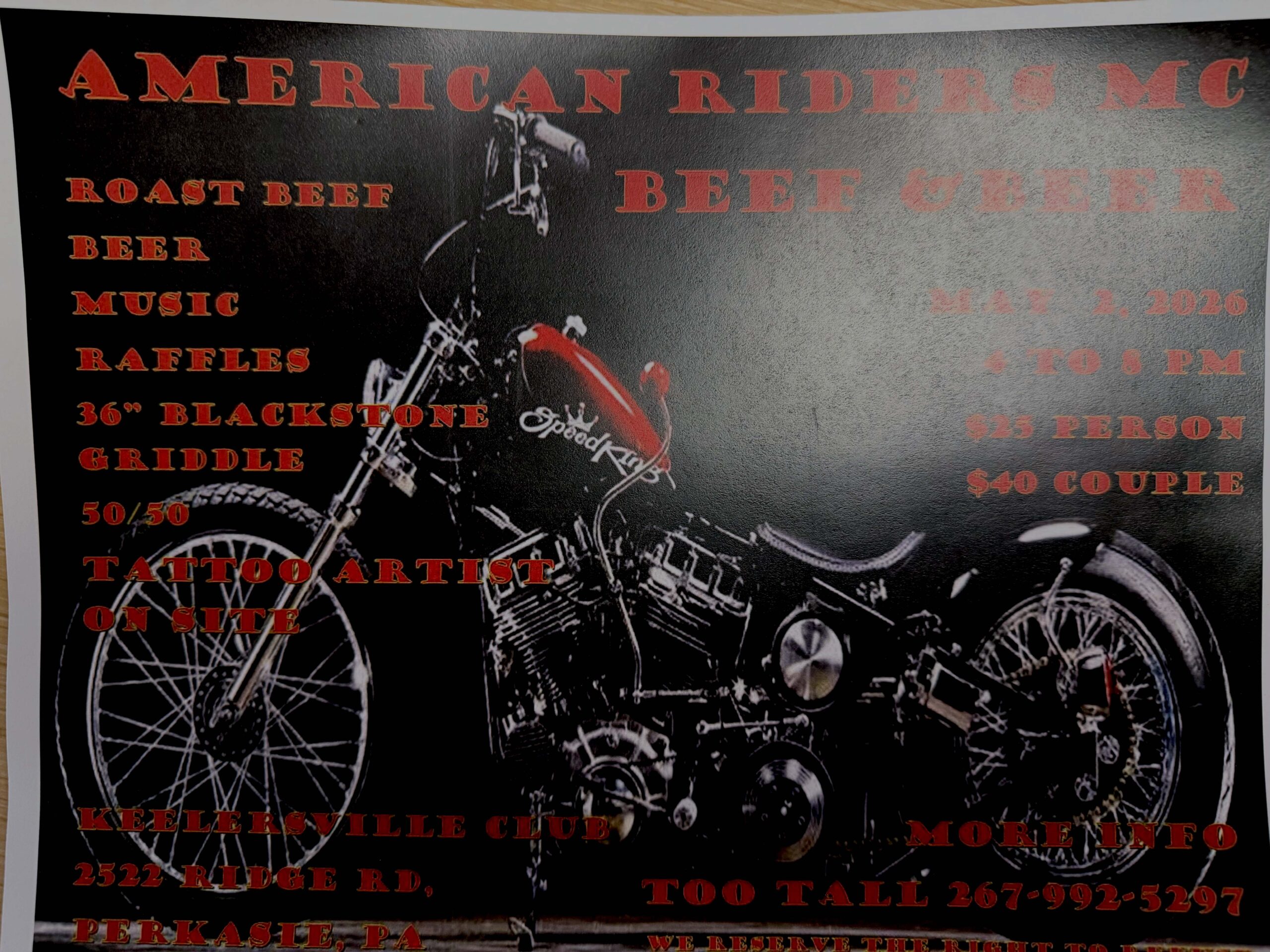 American Riders MC Beef & Beer